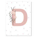 Pink Butterfly Wall Art Nursery Canvas Prints Painting Sun Rainbow Daisy Heart Posters Kawaii Pictures for Kids Girl Room Decor