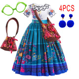 Mirabel Encanto Costume For Girls Carnival Halloween Costumes Kids Birthday Party Princess Girl Cosplay Dress Suits Evening Gown