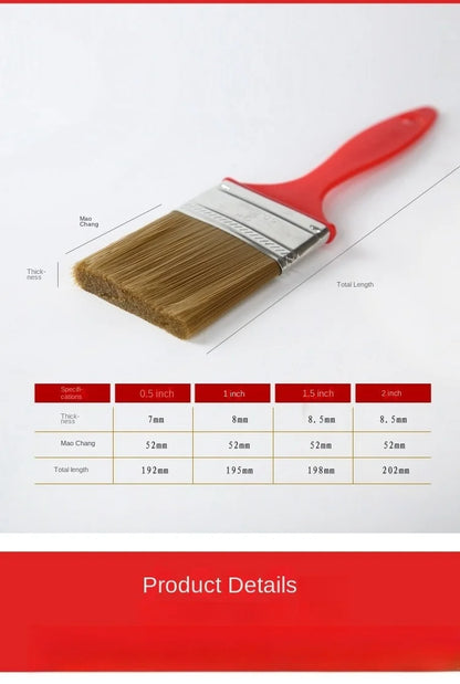 Red paint does not shed dust brush, cleaning brush, paint tools, paint brush