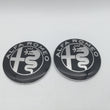 2pcs for AlfaRomeo 147 156 159 74mm Car Front Hood Emblem Bonnet Grille Sticker Rear Trunk Badge Decal Styling auto accessories