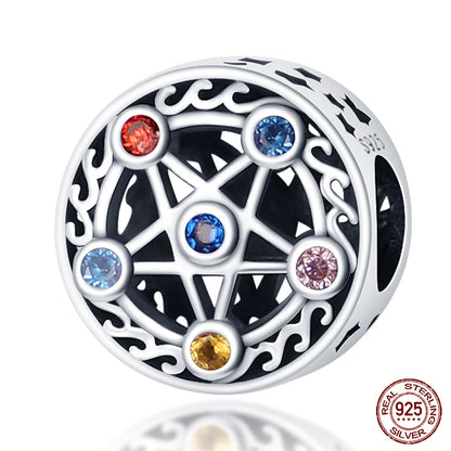 Ocean Series - Original Genuine 925 Sterling Silver Turtle Crab Mermaid Charm Beads Suitable for 3mm Bracelet DIY Making Pendant