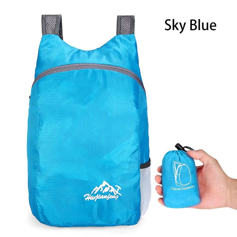 Outdoor Ultralight Nano Waterproof Lightweight Packable Backpack Folding Handy Bag Men Women Daypacks Travel Daypack