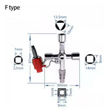 Electric control cabinet car elevator cross key wrench water meter valve key internal triangle wrench multi-purpose tool