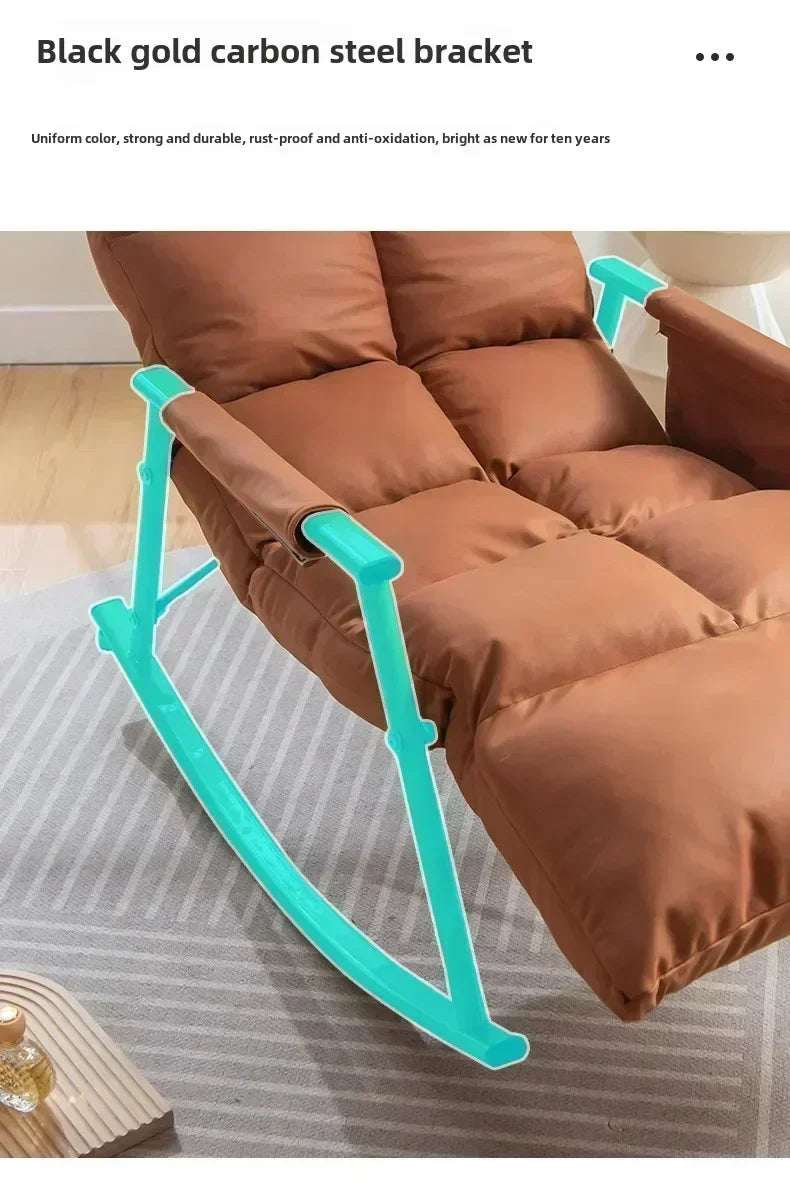 Household Goods Rocking Chair Balcony Home Leisure Lunch Lounge Chair Adult Light Bedroom Living Room Rocking Chair Lazy Sofa