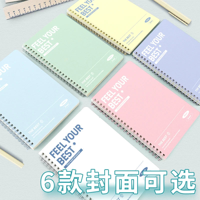 A5 B5 Thickened Spiral Notebooks Perforated Pages Loose-leaf Notebook for Students School Office Stationery Supplies