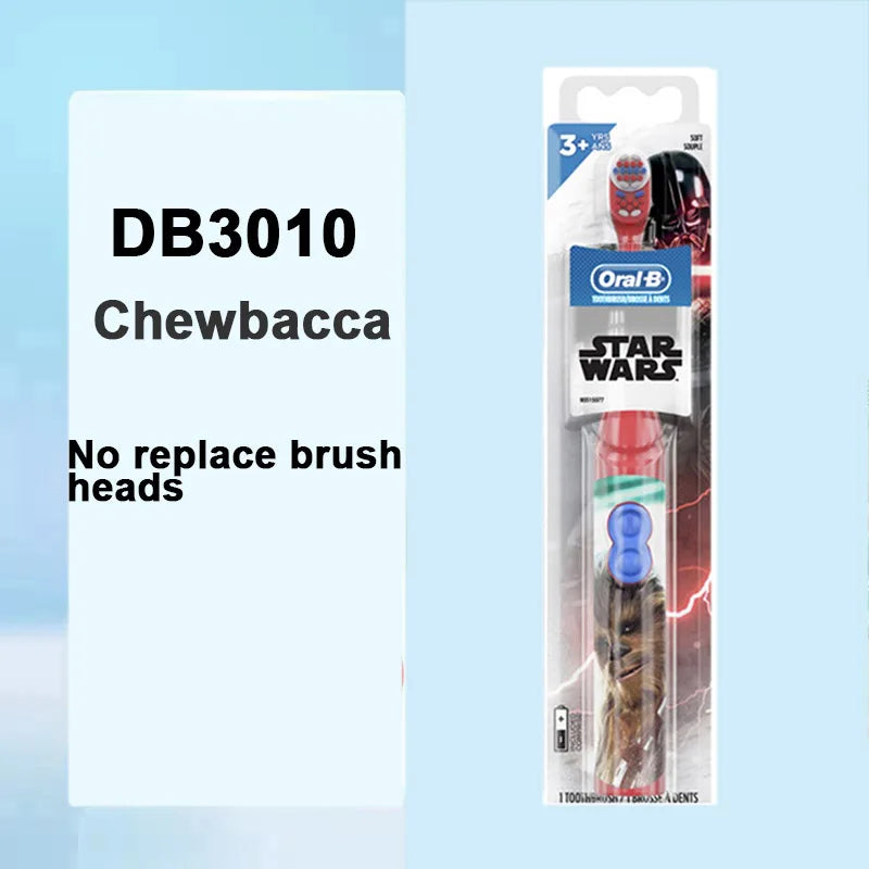 Oral-B Kid Electric Toothbrush Pro-Health Soft Bristle Rounded Vibrate Brush Heads Gum Care Teeth Brush Battery Power for Age 3+