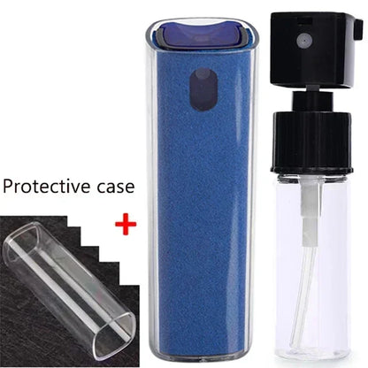 Microfiber Cloth Screen Cleaner Touchscreen Mist Cleaner All in One Spray Bottle Wipe Cleaner Fingerprint-Proof Cleaning Tool