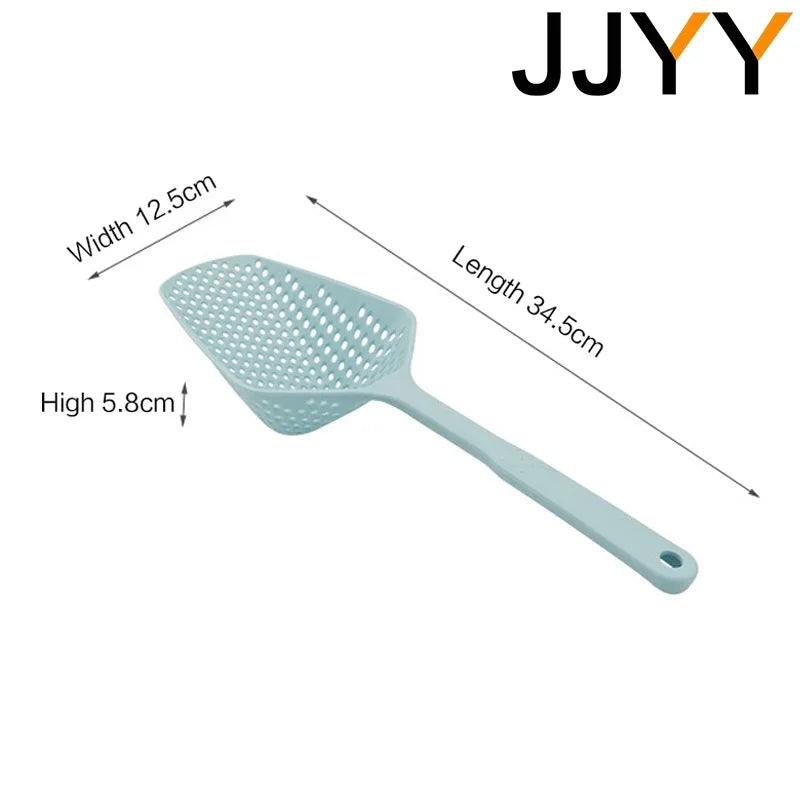 Colador grande para cocina, cuchara grande para Fideos, cuchara con mango largo, sartén antiadherente de alta temperatura, coladores, coladores, utensilios de cocina
