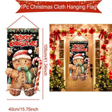 Pancarta colgante de Papá Noel, adornos navideños para el hogar, regalos de Año Nuevo 2023 y 2024 