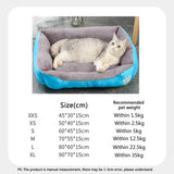 5 Sizes Large Dog Kennel Comfortable Cat Sofa Bed for Small Dog Nest Warm Pet Cat Sleeping Bed Winter Soft House Accessories