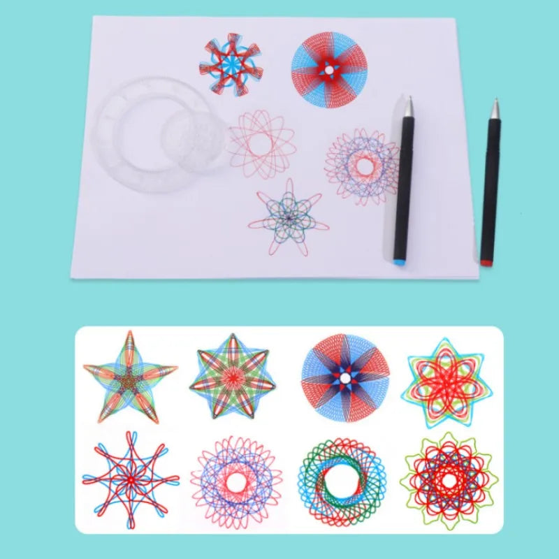 22/4/1PC Spirograph Ruler Drawing Scratch Painting Toys Interlocking Gears Wheels Painting Drawing Accessories Educational Toy