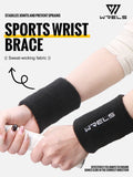 WRELS Wristbands Terry Cloth Moisture Wicking for Sports Tennis Gym Work Out Wristbands Sweatbands Absorbent Wrist Sweat Bands