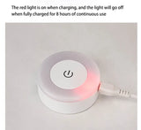 Luz Noturna LED com Sensor de Toque e Economia de Energia – Recarregável via USB, Magnética e Portátil – Ideal para Quartos e Corredores