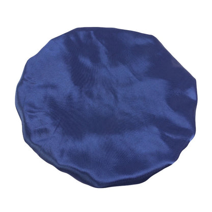 New Satin Hair Cap For Sleeping Invisible Flat Imitation Silk Round Haircare Women Headwear Ceremony Adjusting Button Night Hat