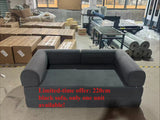 Italian Compressed Sofa Minimalist Retro Corduroy Sofa Bed Lounge Modular Couch Foldable Washable Customizable for Living Room