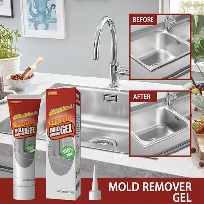 Gel removedor de moho químico de 90 g para paredes, limpiador ecológico para duchas, cocinas, fregaderos, paredes y azulejos.