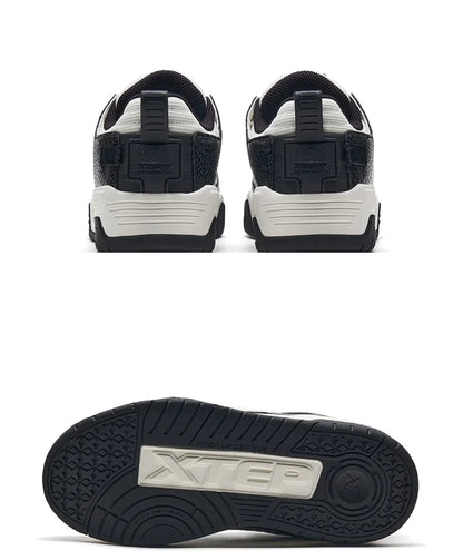Xtep Star-X Skateboarding Shoes For Women 2024 Spring Comfortable Women's Leisure Shoes Thick Sole Outdoor Shoes 876118310003
