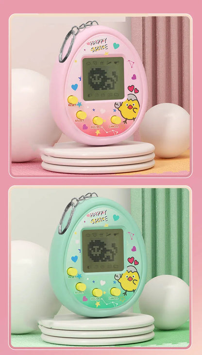 Mascotas electrónicas, juguetes virtuales, Tamagotchi, animales cibernéticos digitales nostálgicos, juguetes para niños.