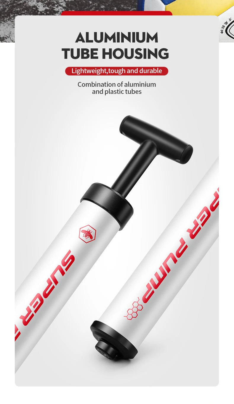 Xunting Pedal MTB Bicycle Pump MTB Bike Ball Air Pump Inflator Schrader Bicycle Pumps Compact Inflation Accessories for Swimming