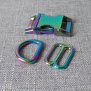 1Set Strong Hardware Metal Straps Slider D Ring Release Belt Buckle For Cat Pet Dog Collar Harness Paracord Sewing Accessory