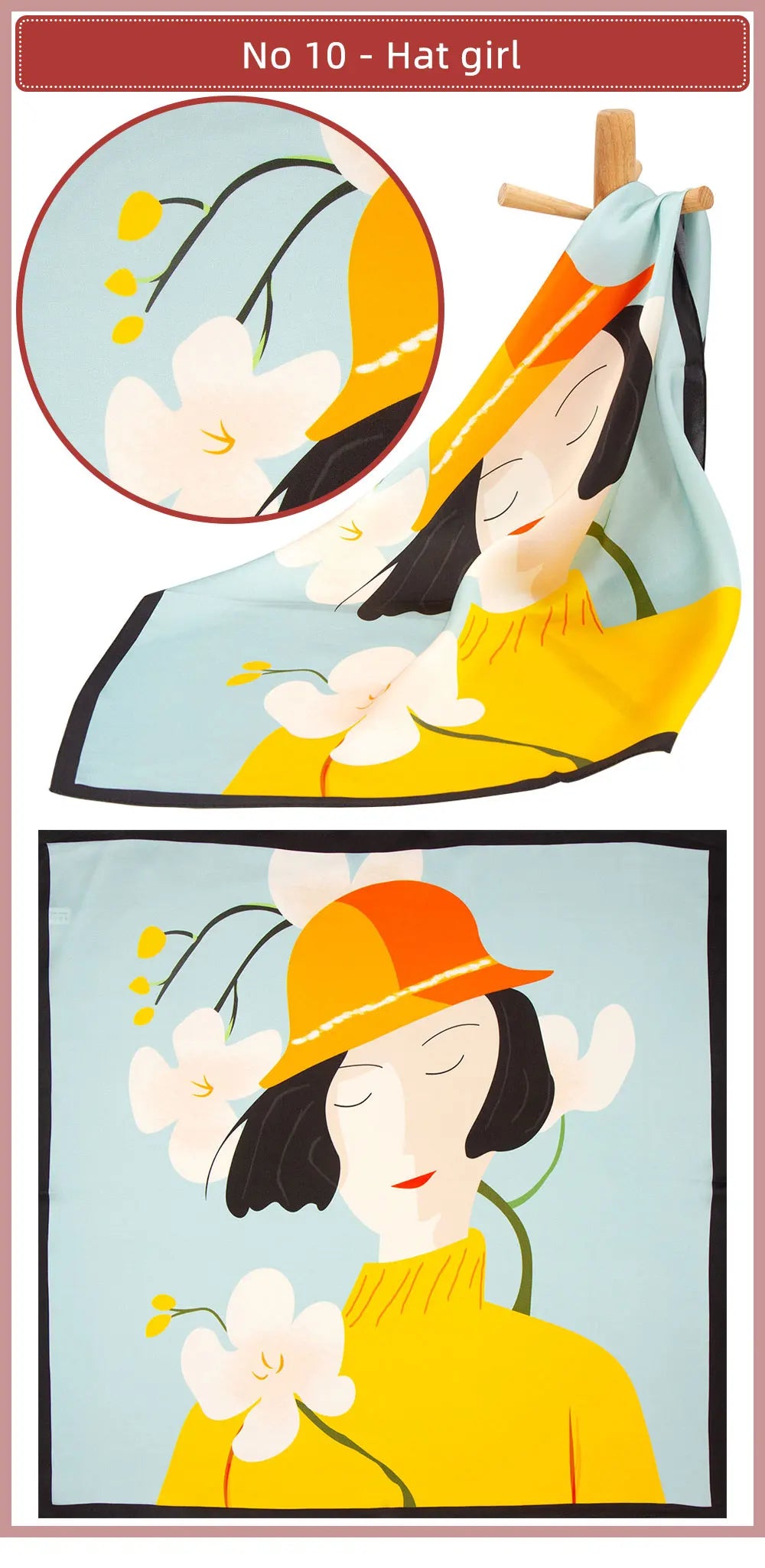 Pañuelo de seda 100 % pura para mujer, pañuelo para la cabeza, pañuelo de seda natural para niño, pañuelo de bolsillo superior para hombre.