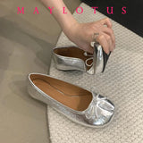 Spring Women Flat Split Toe Shoes with Bow Soft Leather Bow Tie Front Shallow Slip On Girls Tabi Shoes Flats Ballet Shoes