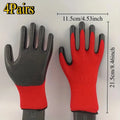 Multi functional work gloves, rubber coating, durable and safe grip, suitable for gardening and mechanical workers