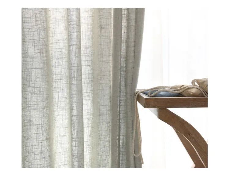 Japanese cotton linen sheer curtains for bedroom living room curtains for study curtain living room set plan curtain tulle