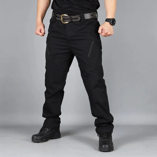 Pantalones tácticos impermeables para combate SWAT, con muchos bolsillos, resistentes al agua y al desgaste, informales, para hombre 2021