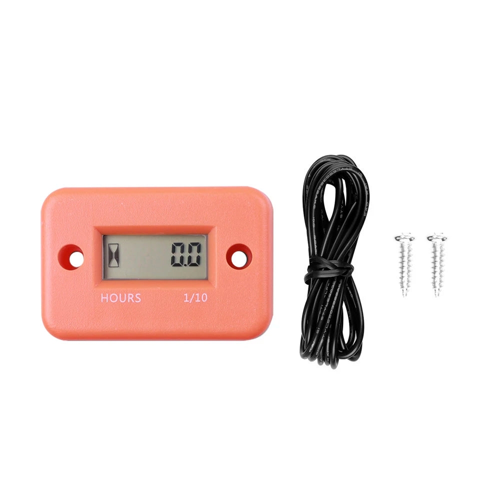 Digital Hour Meter LCD Counter For ATV Motorcycle Instruments Clocks Snowmobile Boat Generator Bike Car Accessories