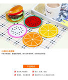 Fruit Shape Cup Coaster Silicone Slip Insulation Pad Cup Mat Hot Drink Holder Mug Stand Home Table Decorations Kitchen Accessory