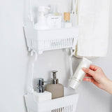 Sundries Hanging Basket Storage Drain Bag Shower Baskets with Hook Makeup for Kitchen Bathroom