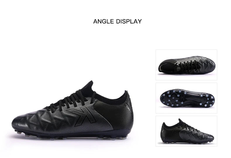 KELME Soccer MG Shoes Calf-Skin Cleats Match Artificial Grass Slip-Resistant  Cushioning Training Football Shoes ZX80121058