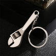 1pc Creative Tool Adjustable Wrench Spanner Key Chain, Metal Keychain For Men