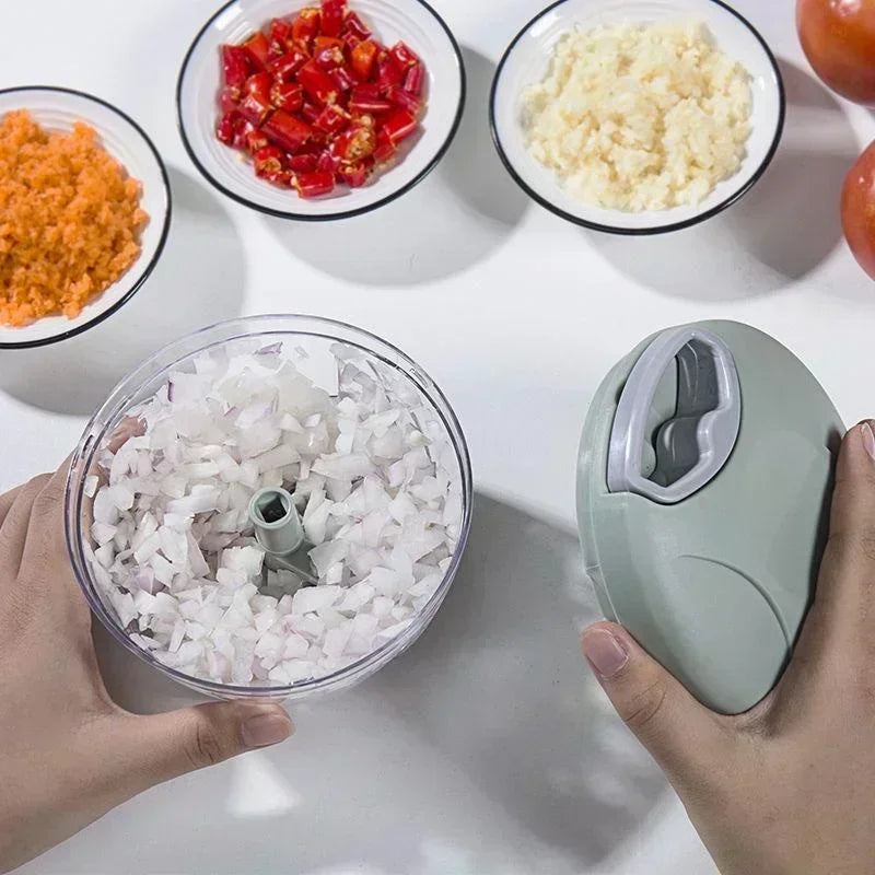 Kitchen Householde Manual Garlic Press Multi-function Grinding Chopper Food Vegetables Cutter Meat Kitchen Gadgets Masher Tool