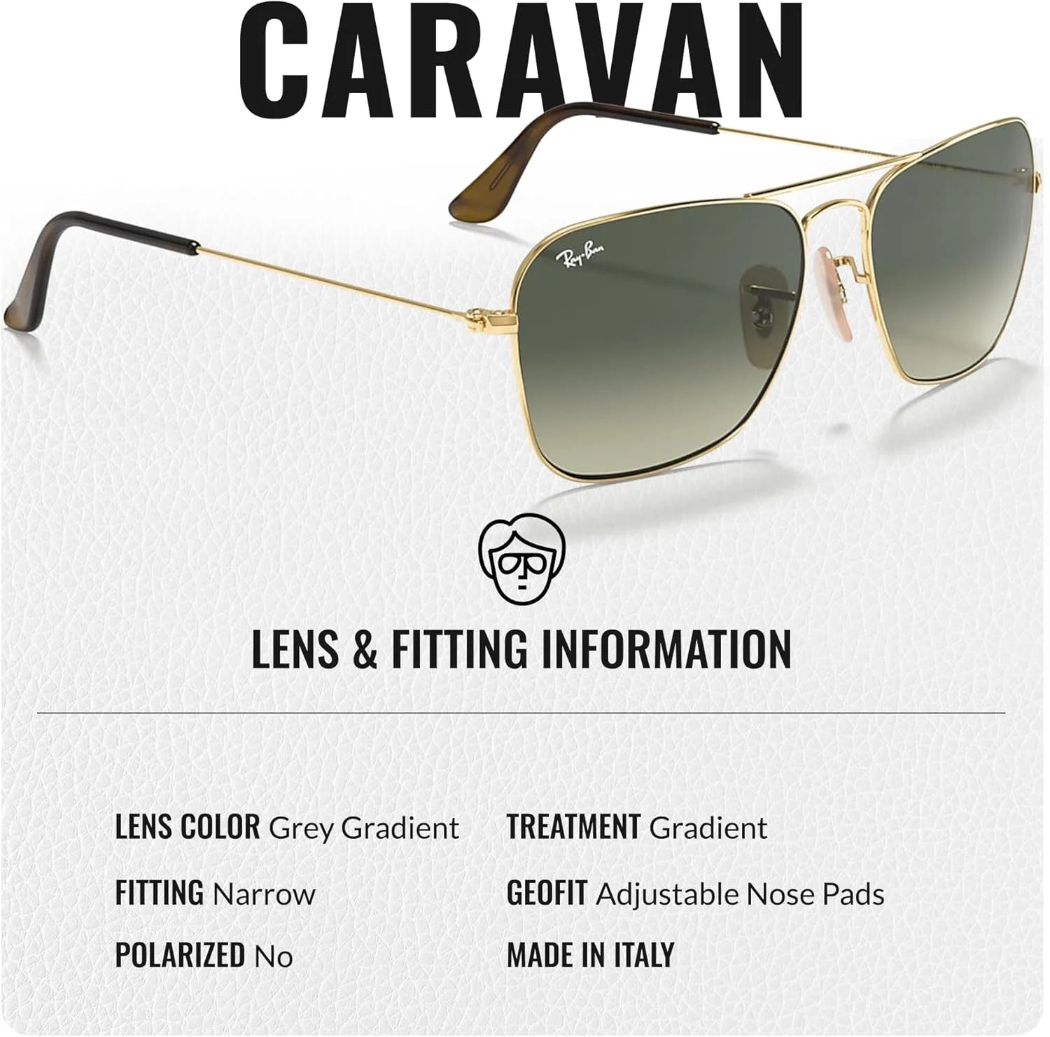 Rayban original CARAVAN 3136 Classic Sunglasses in box