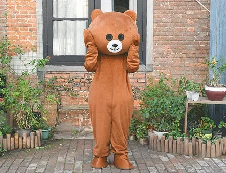 Brown Bear Mascot Costume Cartoon Characters Animal Carnival Activities Cosplay Identity V Cosplay