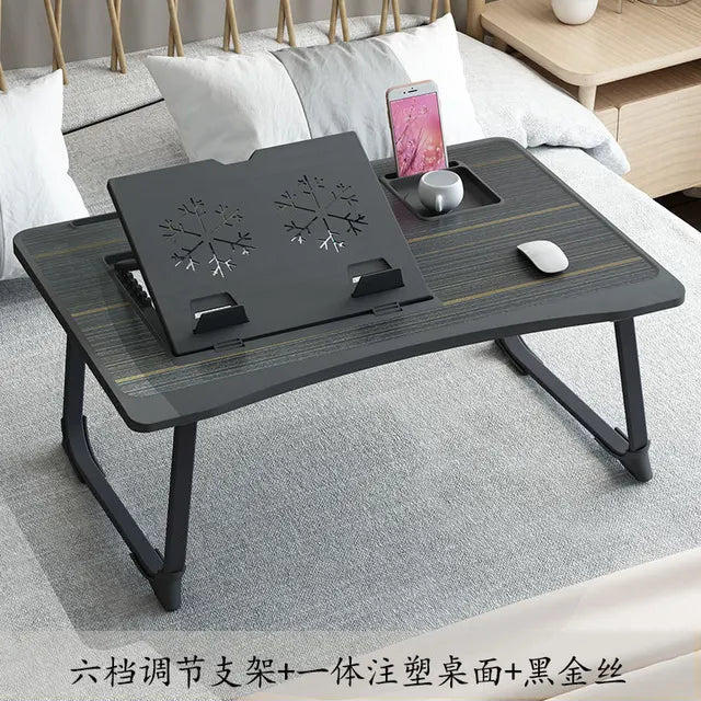 Computer Table Laptop Desk for Bed Office Desk Multifunctional Table Lap Board Foldable 6-Speed ​​Height Adjustment Stand 