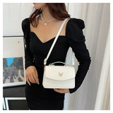 PU Versatile and Fashionable Portable Small Square Bag Single Shoulder Crossbody Bag Luxury Designer Handbag Women's Bags