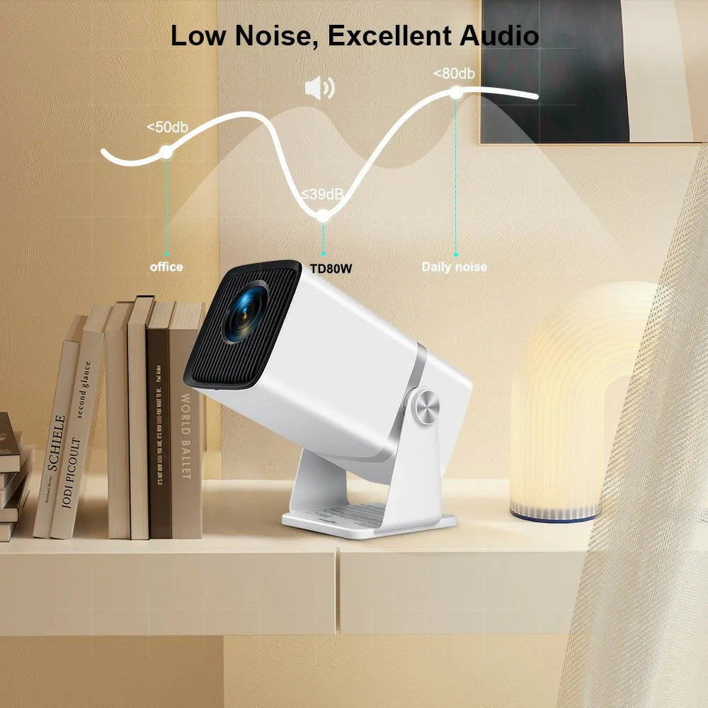 ThundeaL TD80W Full HD 1080P Mini Projector 4K Android WiFi 3D Home Theater TD80 Portable Projetor Meeting Video Movie PK HY320