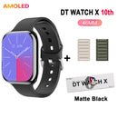 DT Watch 10 SmartWatch DT Watch X Amoled 46mm Screen Video Play Local Music 4GB NFC ChatGPT Compass SmartWatch For Apple Android