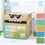 Mr. Paper 6Style 105Sheets/roll Pull-out Sticky Notes Student Stationery Sticky Notes Transparent Color Sticky Notes