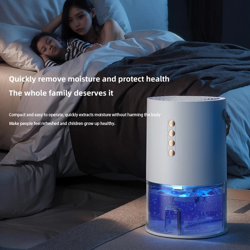 1000ml Dehumidifier Air Dryer for Home Office Negative ions Eliminate Damp Mold and Moisture Portable Air Dehumidifier EU US