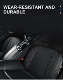 SEAMETAL Full-Wrapped Car Seat Cover Breathable Hole PU Car Front Seat Cushion Universal Anti Slip Auto Chair Protector Cover