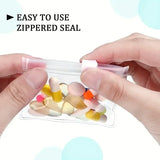 5Pcs Reusable Pill Pouch Bags Zipper Pill Bag Transparent EVA  Self-sealing Medicine Storage Device Travel Accessories