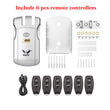 Wafu Door Lock 019 Remote Control Deadbolt Lock Electronic Keyless Tuya Bluetooth/Wifi Smart Lock 433Mhz Invisible Lock
