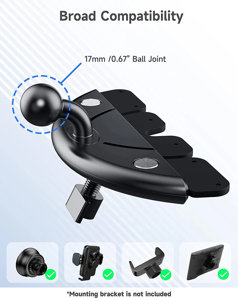Car CD Slot Mobile Phone Holder Accessories 17mm Ball Head Base for Car CD Slot Mount for iPhone Samsung Xiaomi GPS Brackets