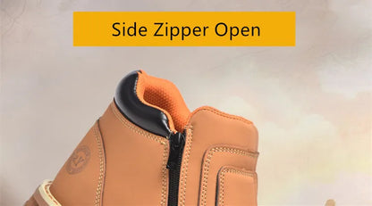 Zapatos de trabajo para hombre, zapatos de seguridad impermeables, botas de cuero antichispas para hombre, zapatos de soldador antideslizantes y antiperforación para hombre, zapatos de trabajo negros.