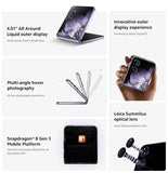 Global Version Xiaomi MIX Flip 67WHyperCharger 12GB 512GB Leica  6.86" 120Hz Display Snapdragon 8 Gen 3 Smartphone 50MP Camera