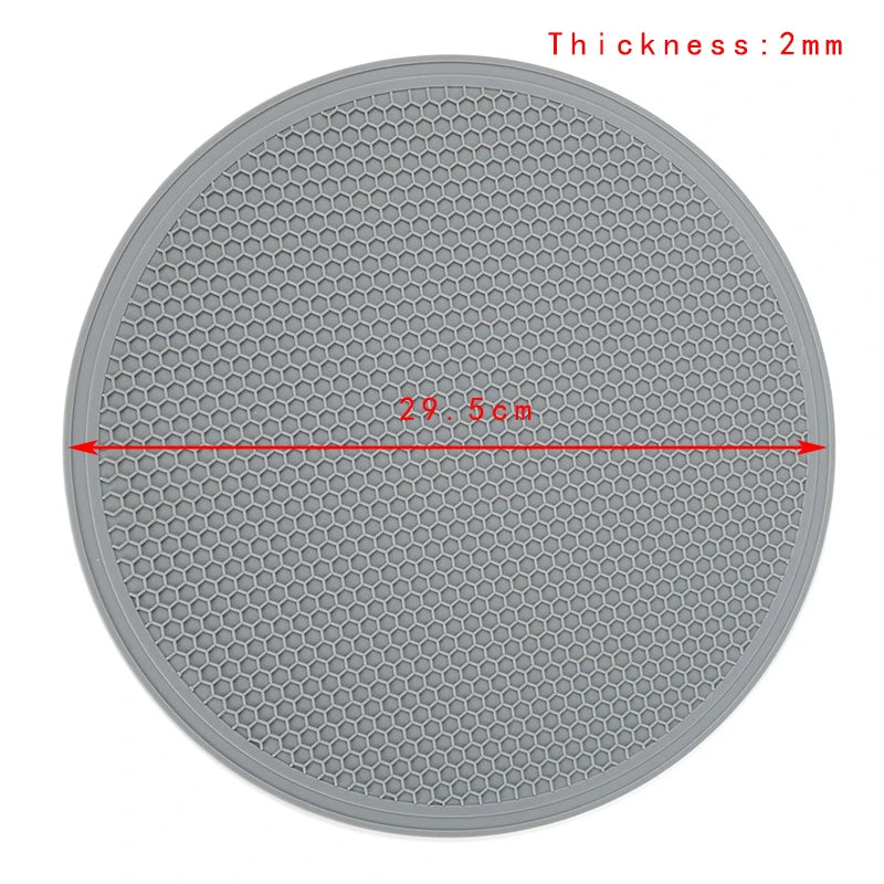 30cm Large Silicone Mat Coaster Heat Resistant Placemat Honeycomb Nonslip Pot Holder Table Mat Round Cup Mat Kitchen Accessories